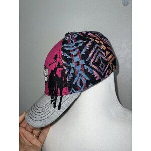 PRCA Pro Rodeo Circuit Western Baseball Hat Aztec Print Southern Adjustable